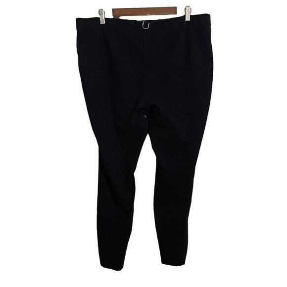 J. Jill Womens Black Mid Rise Stretch Zipper Pockets Ponte Legging Pants Large - Picture 7 of 7